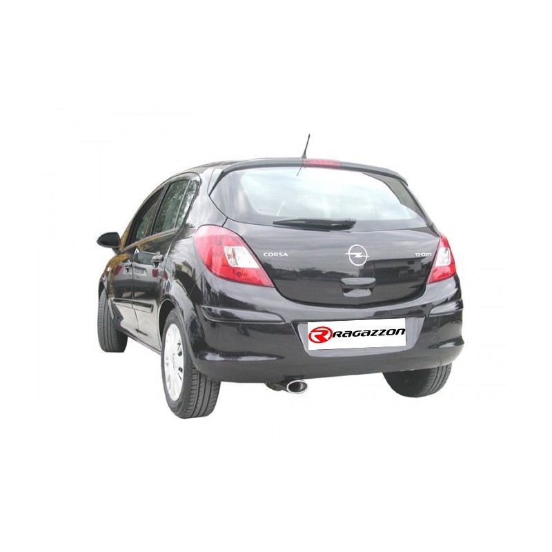 Silencieux arrière en inox avec 1 sortie ronde Sport Line 90 mm