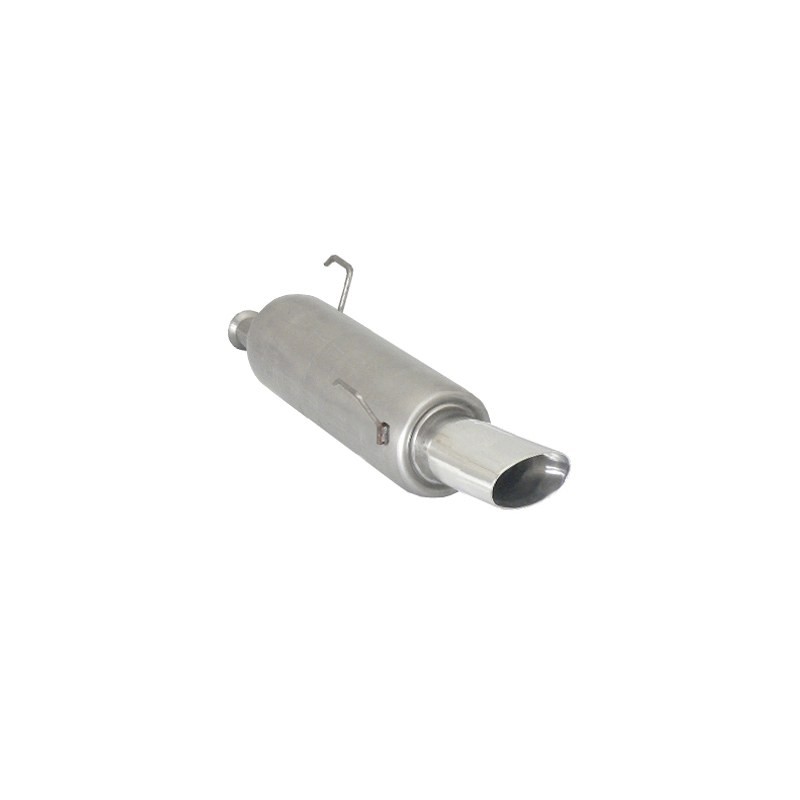 Silencieux arrière en inox avec 1 sortie ovale Sport Line 110 x 65 mm Silencieux arrière en inox avec 1 sortie ovale Sport Line 110 x 65 mm