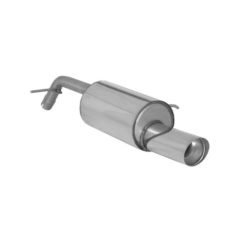 Silencieux arrière en inox avec 1 sortie ronde Sport Line 102 mm