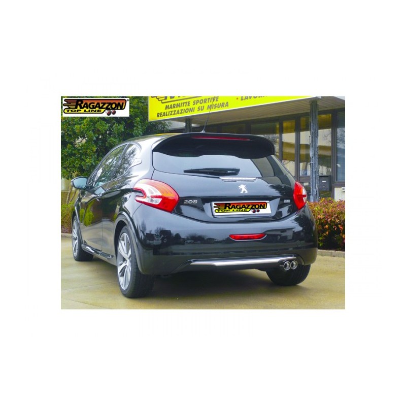 Tube intermédiaire groupe n sans silencieux en inox - Ligne avec diamètre majoré 54 mm