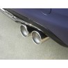 Silencieux arrière en inox avec 1 sortie ronde 90 mm Silencieux arrière en inox avec 1 sortie ronde 90 mm