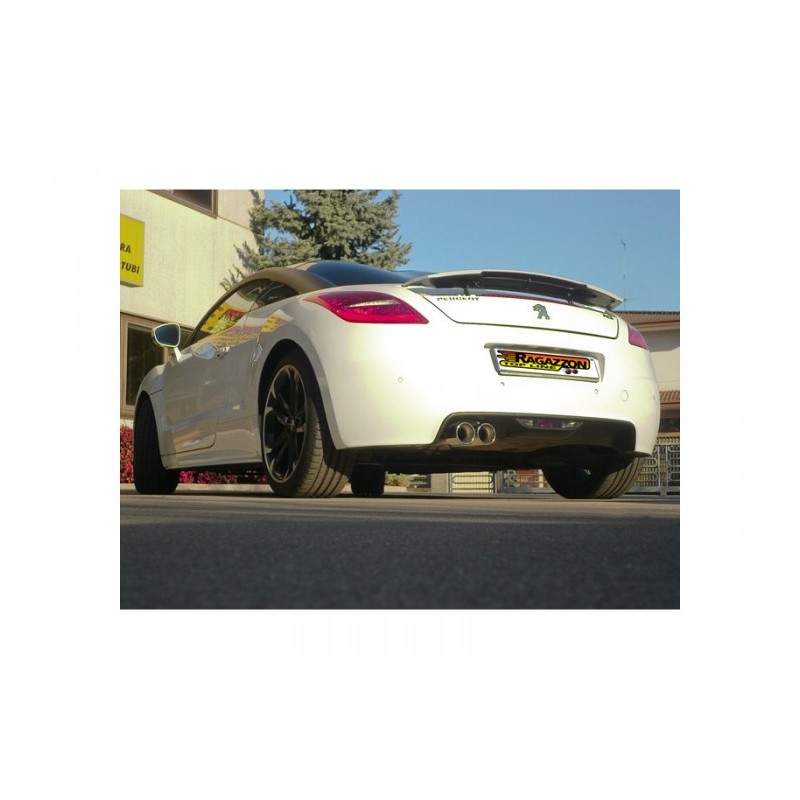 Silencieux arrière en inox avec 2 sorties rondes 90 mm