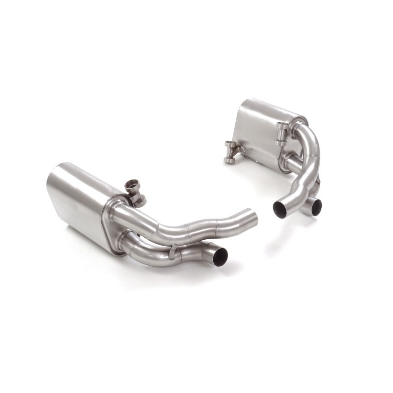 Silencieux arrière duplex en inox sans sortie