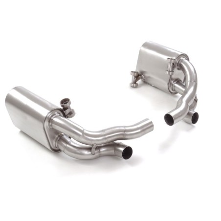 Silencieux arrière duplex en inox sans sortie Silencieux arrière duplex en inox sans sortie