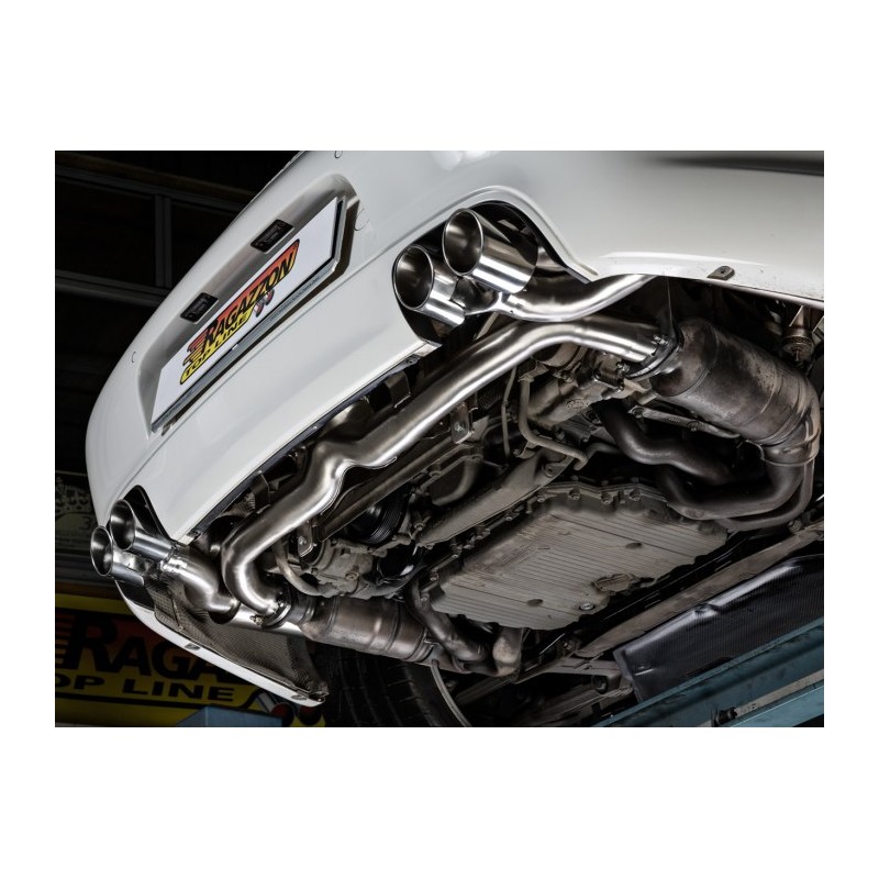 Silencieux arrière duplex en inox sans sortie