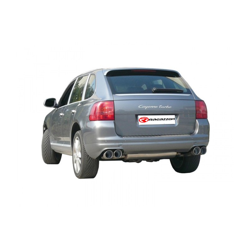 Silencieux arrière duplex en inox pour sorties originales