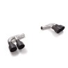 Sortie d'echappement ronde Sport Line 2 / 2x108 mm décalée Black en inox Sortie d'echappement ronde Sport Line 2 / 2x108 mm décalée Black en inox