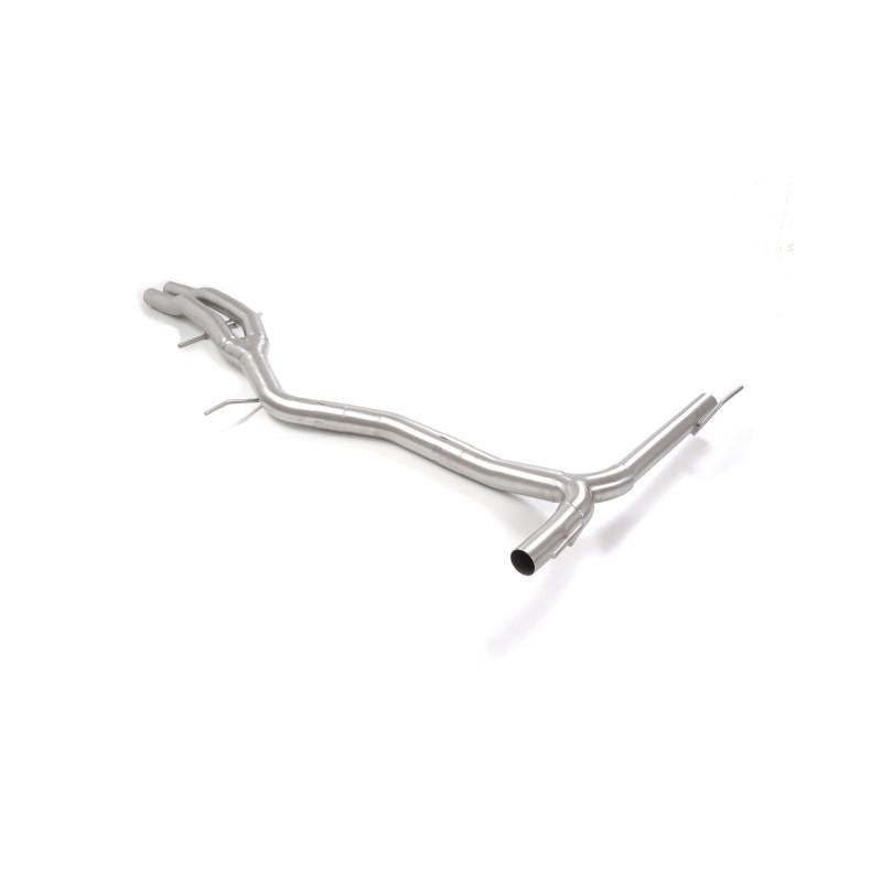 Tube intermédiaire groupe n sans silencieux en inox + Tubes arrières duplex en inox g/d