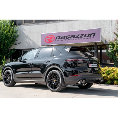 Sortie d'echappement ronde Sport Line 2 / 2x108 mm décalée Black en inox Sortie d'echappement ronde Sport Line 2 / 2x108 mm décalée Black en inox