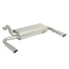 Silencieux arrière duplex en inox g/d avec 1 sortie ronde Sport Line 76mm Silencieux arrière duplex en inox g/d avec 1 sortie ronde Sport Line 76mm
