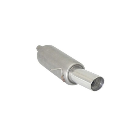 Silencieux arrière en inox avec 1 sortie ronde Sport Line 90 mm Silencieux arrière en inox avec 1 sortie ronde Sport Line 90 mm