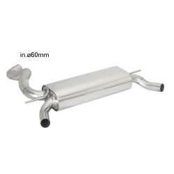 Silencieux arrière duplex en inox pour sortie esthétiques originaux