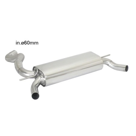 Silencieux arrière duplex en inox pour sortie esthétiques originaux Silencieux arrière duplex en inox pour sortie esthétiques originaux