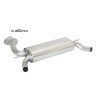 Silencieux arrière duplex en inox pour sortie esthétiques originaux Silencieux arrière duplex en inox pour sortie esthétiques originaux