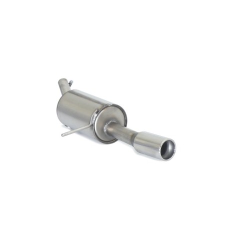 Silencieux arrière en inox avec 1 sortie ronde 80 mm Silencieux arrière en inox avec 1 sortie ronde 80 mm