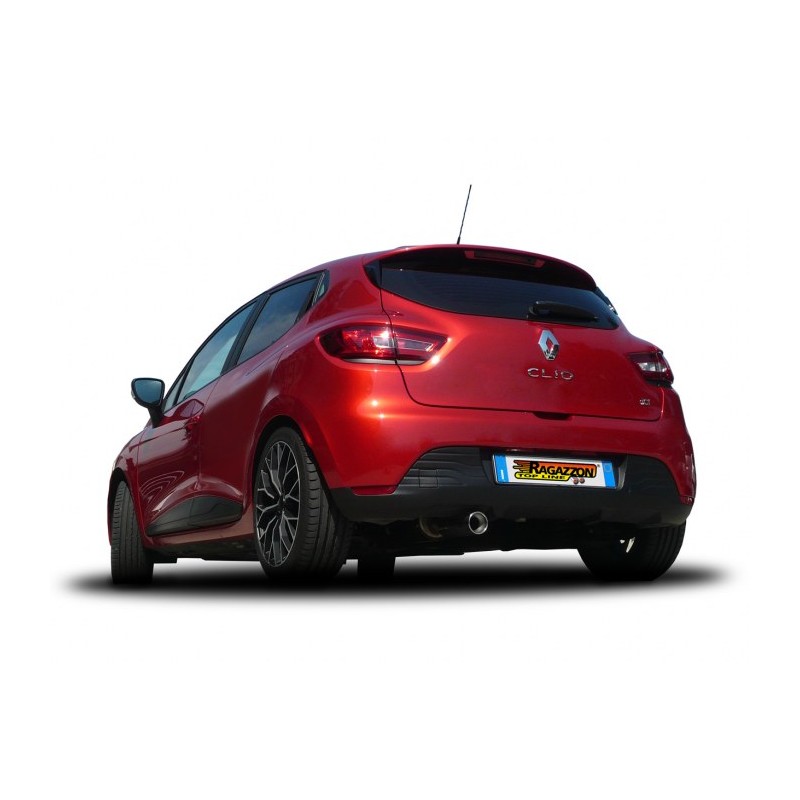 Silencieux arrière en inox avec 1 sortie ronde 80 mm  