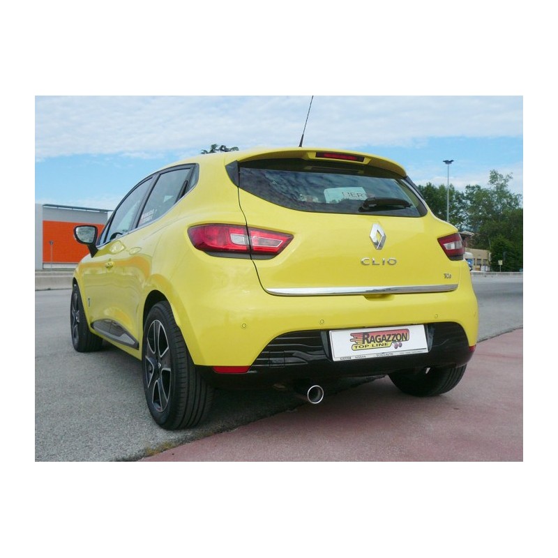 Silencieux arrière en inox avec 1 sortie ronde 80 mm  