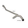Tube intermédiaire groupe N sans silencieux en inox - Ligne avec diamètre majoré 70 mm Tube intermédiaire groupe N sans silencieux en inox - Ligne avec diamètre majoré 70 mm