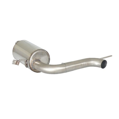 Silencieux arrière en inox avec 1 sortie ronde centrale 70 mm - Ligne avec diamètre majoré 70 mm Silencieux arrière en inox avec 1 sortie ronde centrale 70 mm - Ligne avec diamètre majoré 70 mm