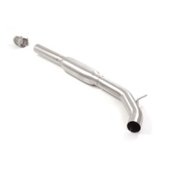 Silencieux intermédiaire en inox  
 Ligne avec diamètre majoré 76 mm