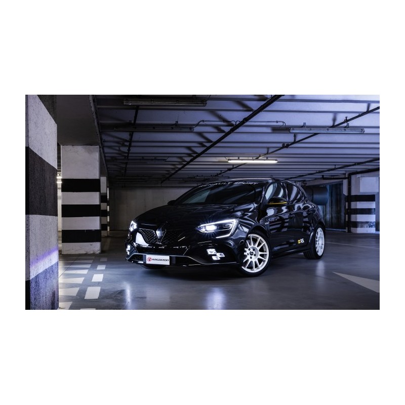 Silencieux intermédiaire en inox  
 Ligne avec diamètre majoré 76 mm