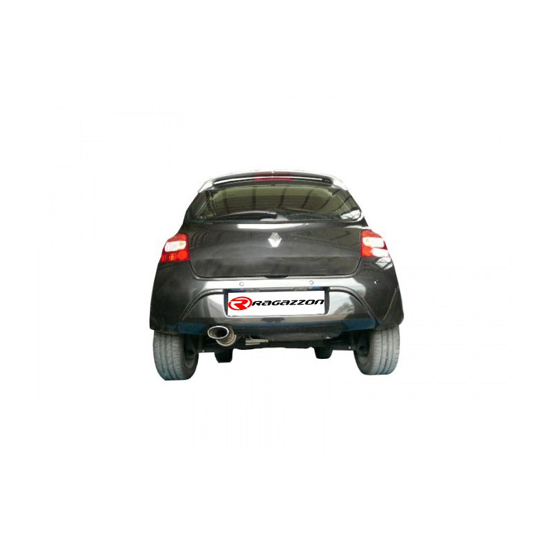 Silencieux arrière en inox avec 1 sortie ronde Sport Line 90 mm