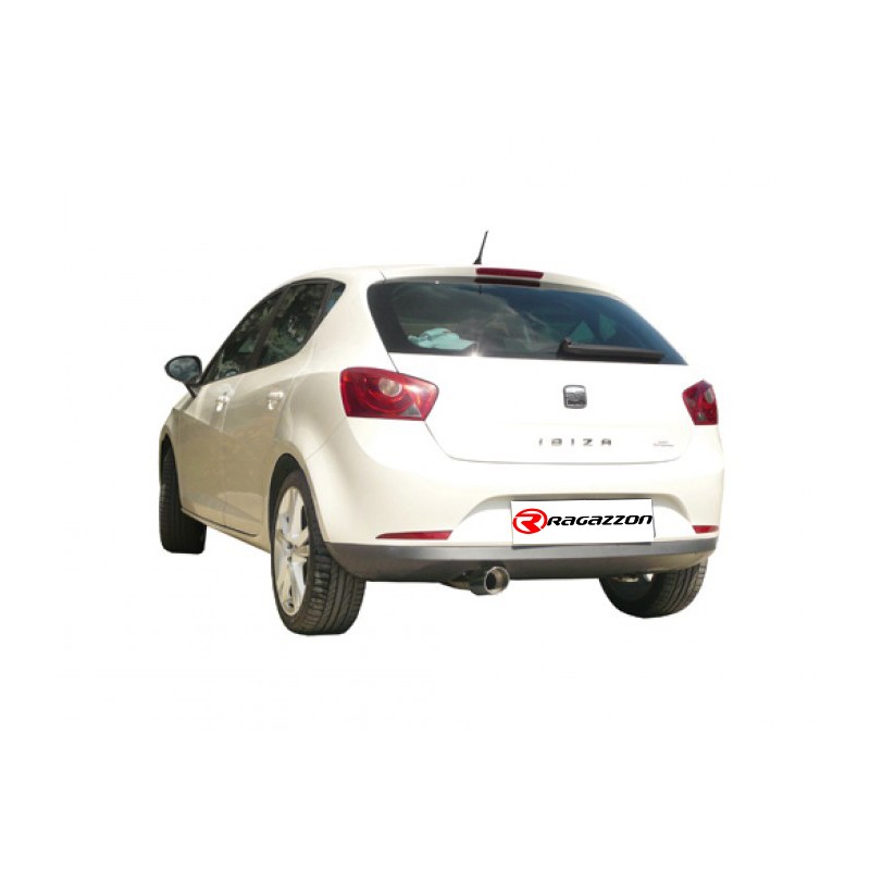 Silencieux arrière en inox avec 2 sorties rondes Sport Line 70 mm - Modification du pare-chocs original