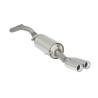 Silencieux arrière en inox avec 2 sorties rondes 70 mm - Modifier le pare-chocs d'origine Silencieux arrière en inox avec 2 sorties rondes 70 mm - Modifier le pare-chocs d'origine