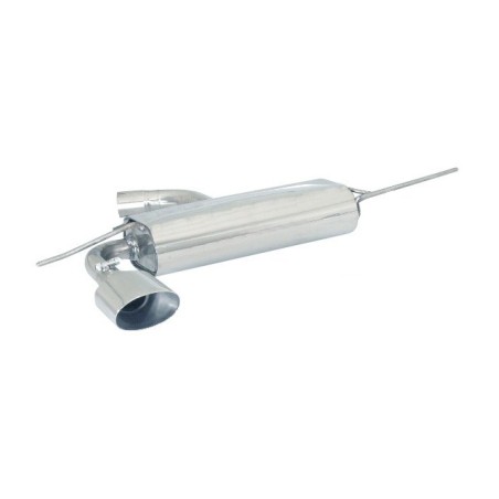 Silencieux arrière en inox avec 1 sortie ovale Sport Line 135x90 mm Silencieux arrière en inox avec 1 sortie ovale Sport Line 135x90 mm