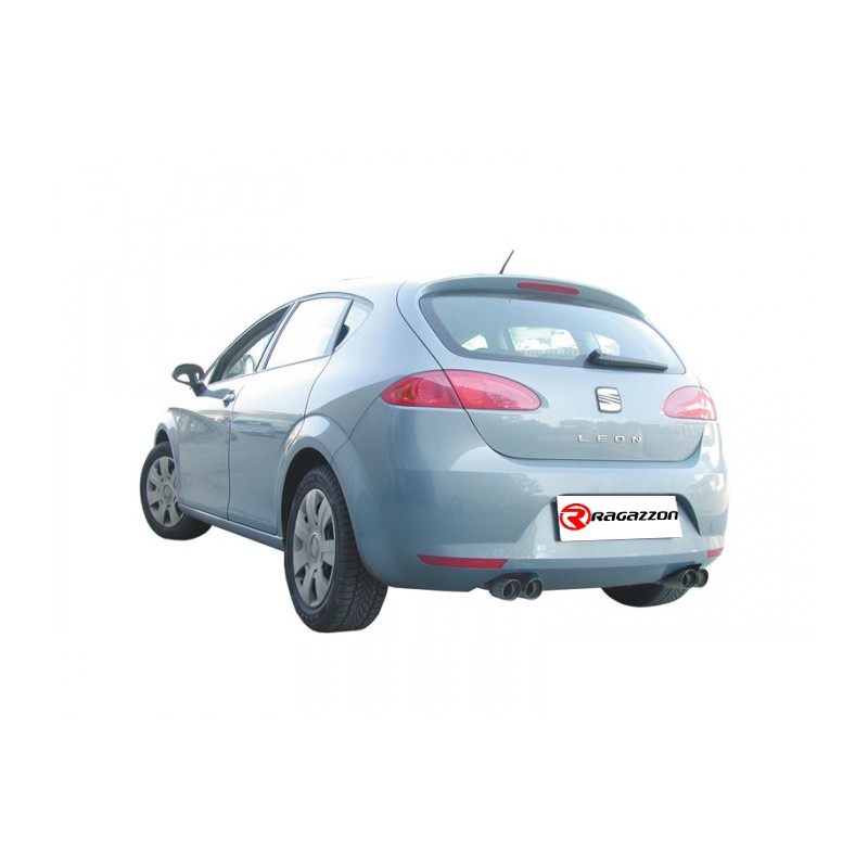 Silencieux arrière duplex en inox g/d avec 1 sortie ovale 128x80 mm - Modifier le pare-chocs d'origine