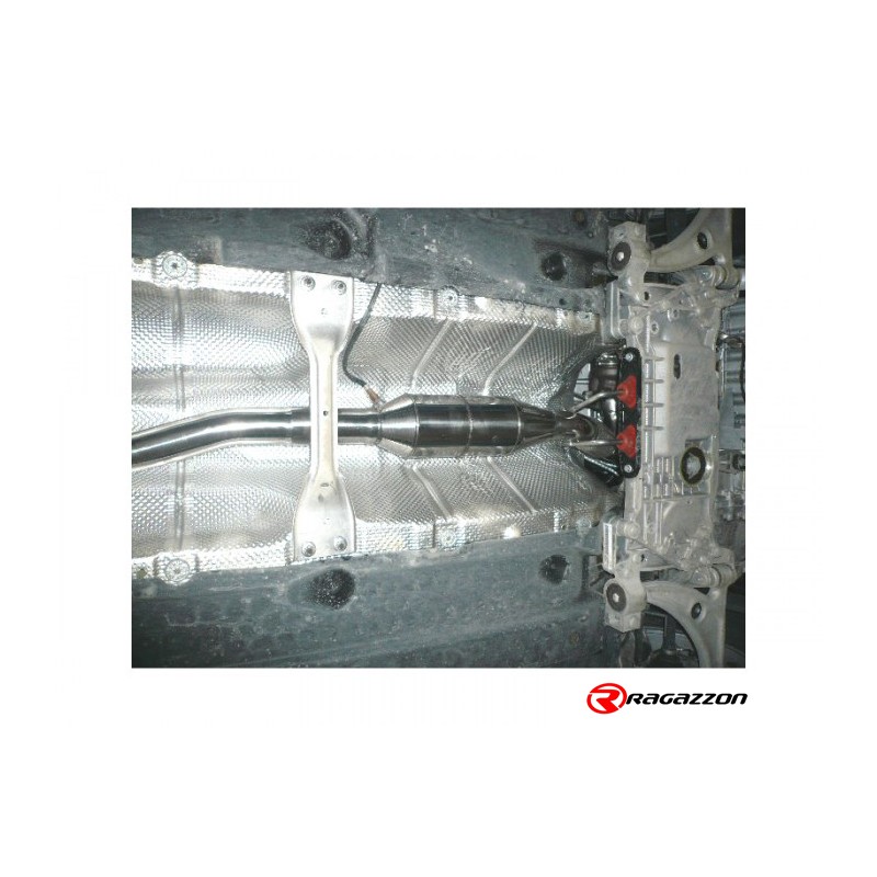 Silencieux arrière duplex en inox g/d avec 2 sorties rondes 70 mm décalées  - Modifier le pare-chocs d'origine