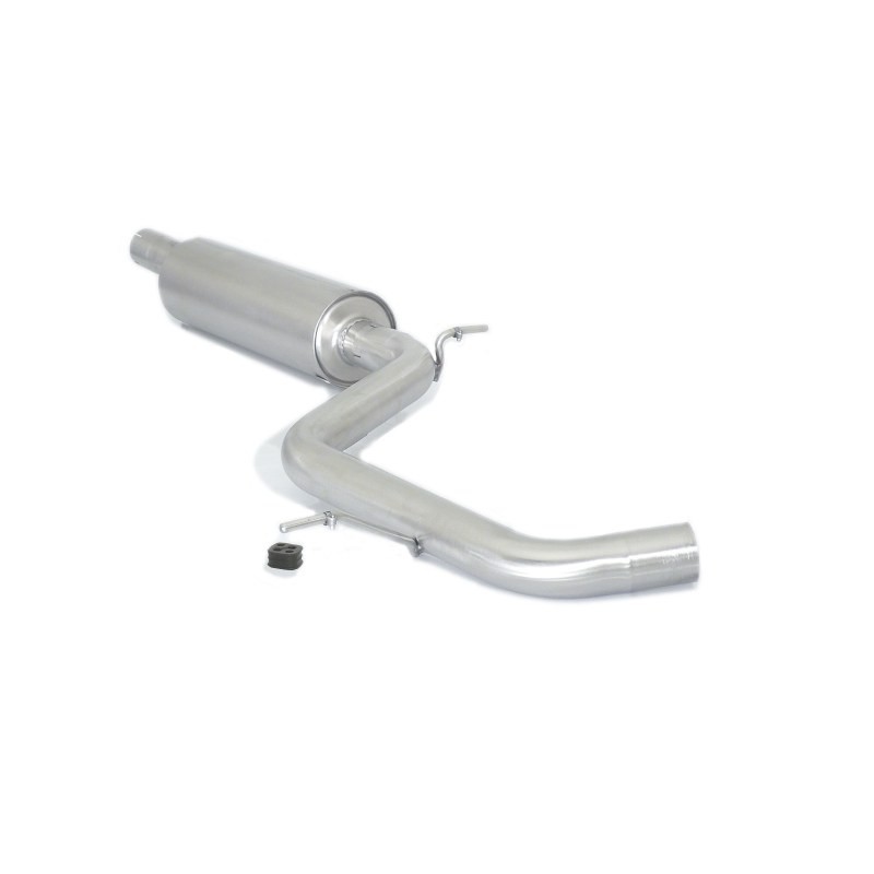 Silencieux intermédiaire en inox  
 Ligne avec diamètre majoré 76 mm