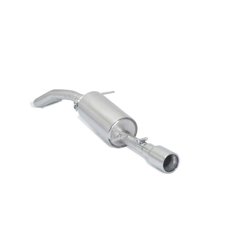 Silencieux arrière en inox avec 1 sortie ronde 90 mm - Modifier le pare-chocs d'origine