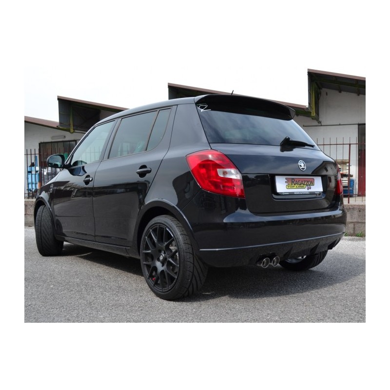 Silencieux arrière en inox avec 1 sortie ronde 90 mm - Modifier le pare-chocs d'origine