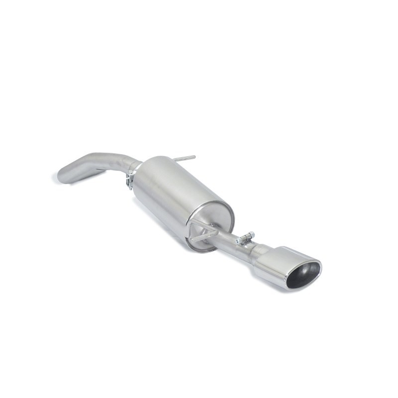 Silencieux arrière en inox avec 1 sortie ovale 115x70 mm - Modifier le pare-chocs d'origine
