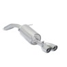 Silencieux arrière en inox avec 2 sorties rondes Sport Line 70 mm décalées - Modifier le pare-chocs d'origine Silencieux arrière en inox avec 2 sorties rondes Sport Line 70 mm décalées - Modifier le pare-chocs d'origine