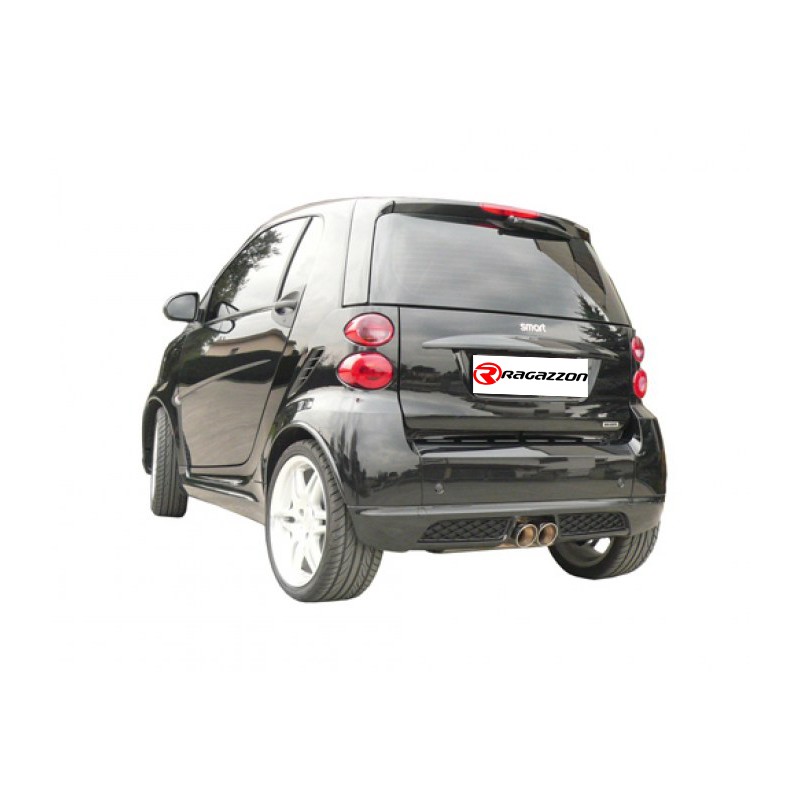 Silencieux arrière en inox avec 2 sorties rondes Sport Line centrales 80 mm + Catalyseur métallique  homologué
 
 Reprogramma.