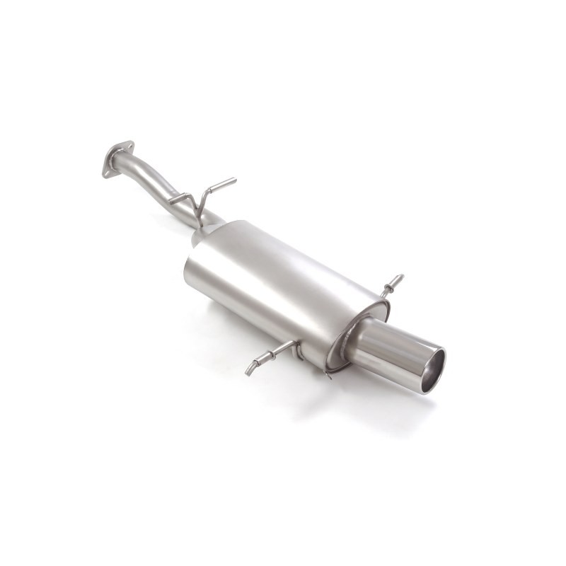 Silencieux arrière en inox avec 1 sortie ronde 102 mm