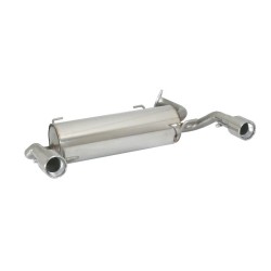 Silencieux arrière duplex en inox g/d avec 1 sortie ronde 90 mm