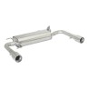 Silencieux arrière duplex en inox g/d avec sortie ronde 90 mm Silencieux arrière duplex en inox g/d avec sortie ronde 90 mm