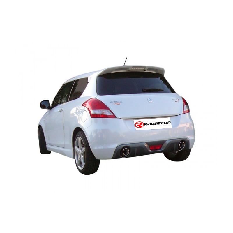 Silencieux arrière duplex en inox g/d avec sortie ronde 102 mm 