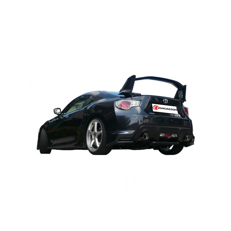 Tube intermédiaire groupe n sans silencieux en inox à installer avec Silencieux arrière Ragazzon - Ligne avec diamètre majoré.