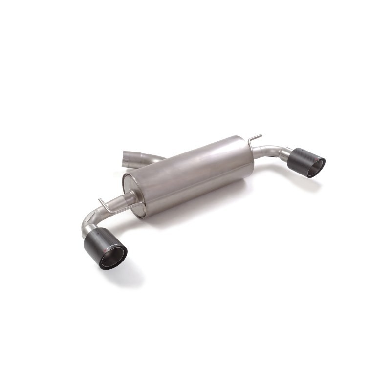 Silencieux arrière duplex en inox g/d avec sortie ronde Carbon Shot 100 mm 
 Ligne avec diamètre majoré 70 mm