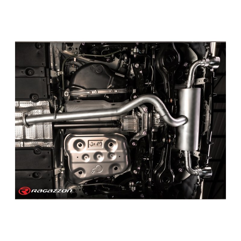 Silencieux arrière duplex groupe n en inox g/d avec sortie ronde Sport Line 102 mm
 Ligne avec diamètre majoré 70 mm