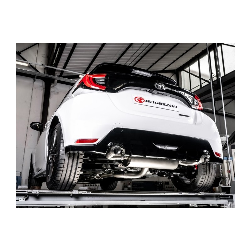 Silencieux arrière duplex groupe n en inox g/d avec sortie ronde Carbon Shot 100 mm
 Ligne avec diamètre majoré 70 mm