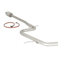 Catalyseur métallique 200cpsi groupe n + Tube intermédiaire sans silencieux en inox
 
 Reprogrammation des modules électroniq.