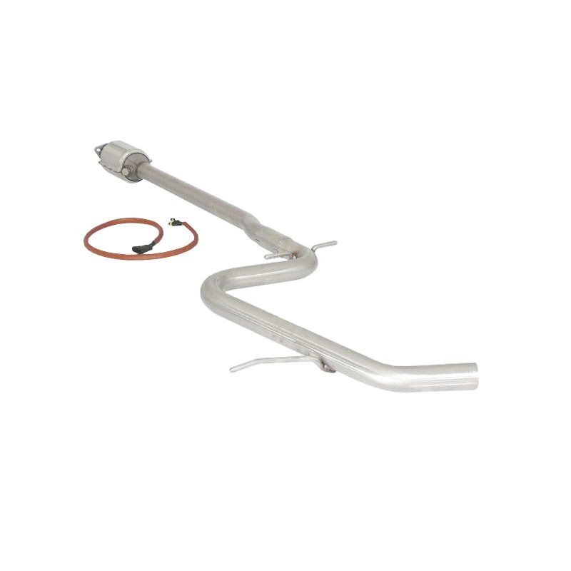 Catalyseur métallique 200cpsi groupe n + Tube intermédiaire sans silencieux en inox
 
 Reprogrammation des modules électroniq.