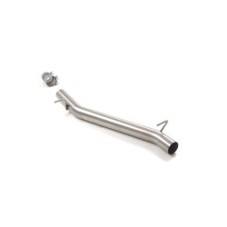 Tube intermédiaire groupe n sans silencieux en inox  
 Ligne avec diamètre majoré 76 mm