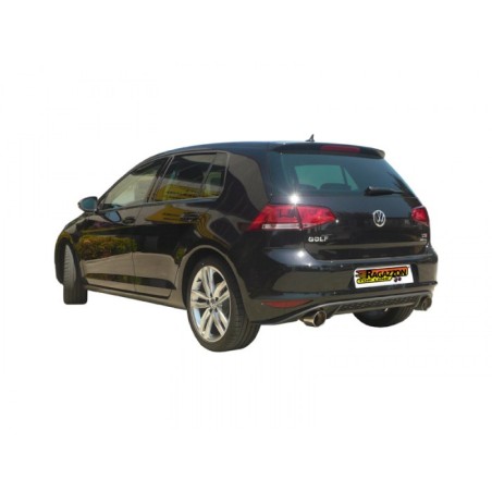 Silencieux arrière en inox avec 1 sortie ovale Sport Line 135x90 mm 