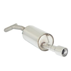 Silencieux arrière en inox avec 1 sortie ronde 90 mm